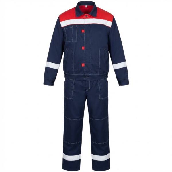 Костюм летний мужской Фаворит тк.САРЖА,250  п/комб т.синий