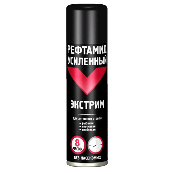 Аэрозоль "Рефтамид ЭКСТРИМ (усиленный)" от комаров, мошек и клещей 150 мл  /24 шт
