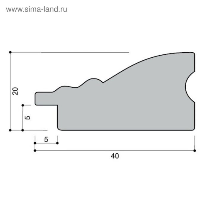 Рама 25*35*4см, золотой 4710501
