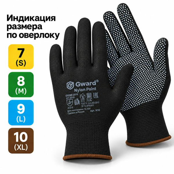 Перчатки латекс + неопрен, двухцветные